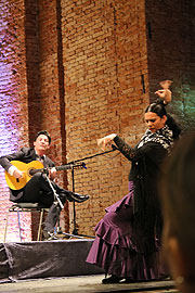 Flamencotänzerin Azucena Rubio beim Konzert in der Allerheiligen Hofkirche (©Foto: Martin Schmitz)